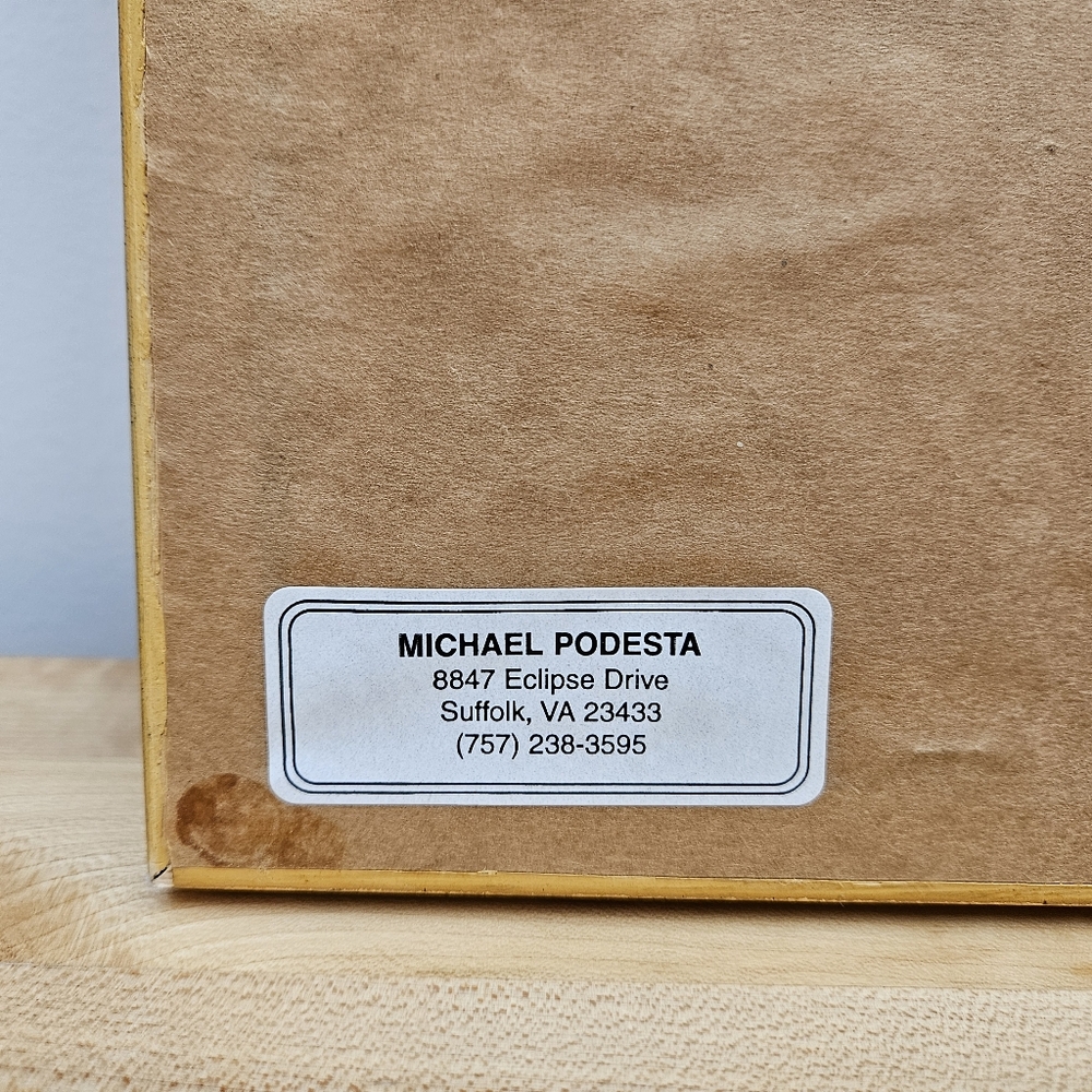 Vintage Gold FRAMED MICHAEL PODESTA Signed Calligraphy Art Quote Hand Lettered - Picture 5 of 11
